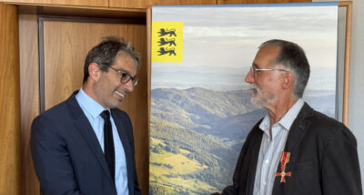 Bundesverdienstkreuz für Naturschützer Dr. Berthold Laufer
