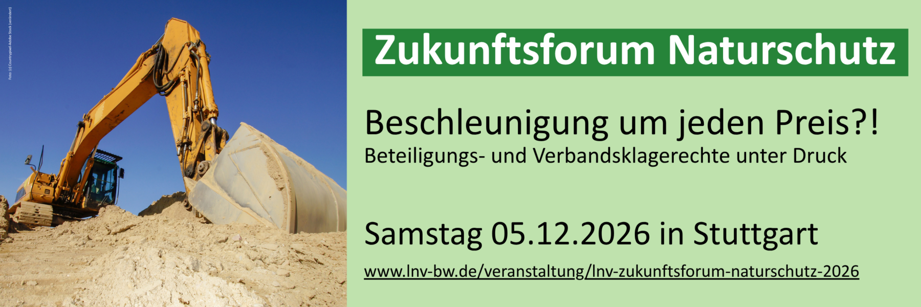 Zukunftsforum Naturschutz 2026: Beschleunigung um jeden Preis?! Beteiligungs- und Verbandsklagerechte unter Druck